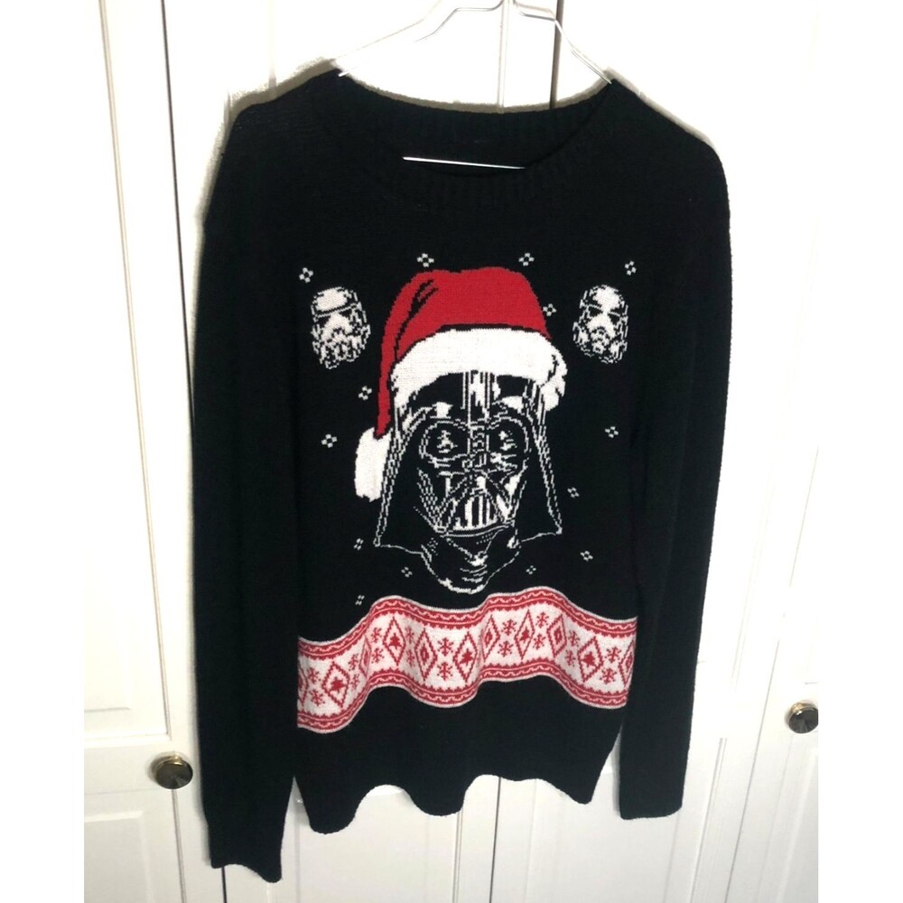 Star Wars Darth Vader Stormtrooper Ugly Christmas Sweater Men's Merry Sithmas